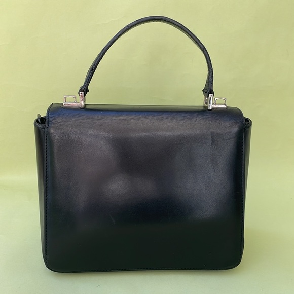 Vintage 90’s black/silver Gucci mini bag with removable shoulder strap - Picture 9 of 17